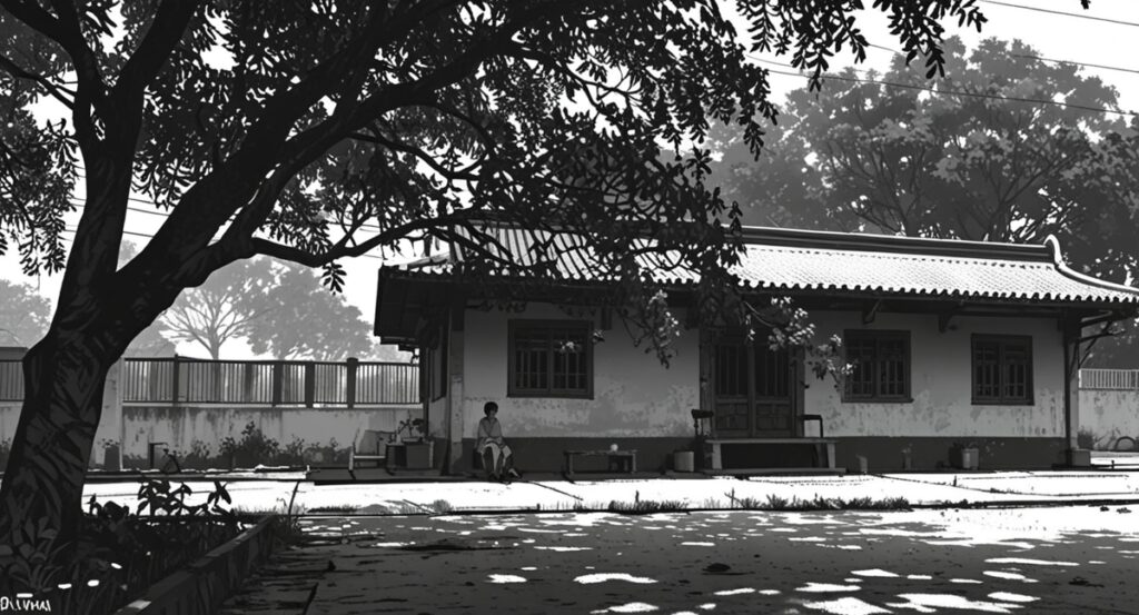 The Bench Under the Gulmohar Tree