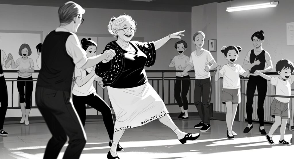 Grandma Joins the Dance Class